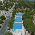 Dirección provincial de arquitectura. Renovación de canchas en el RIM 20: las obras alcanzan un 80% de avance