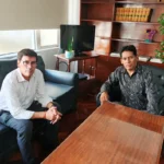 Hacienda concretó una reunión de trabajo junto al comisionado de Santa Ana